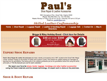 Tablet Screenshot of paulsleather.com